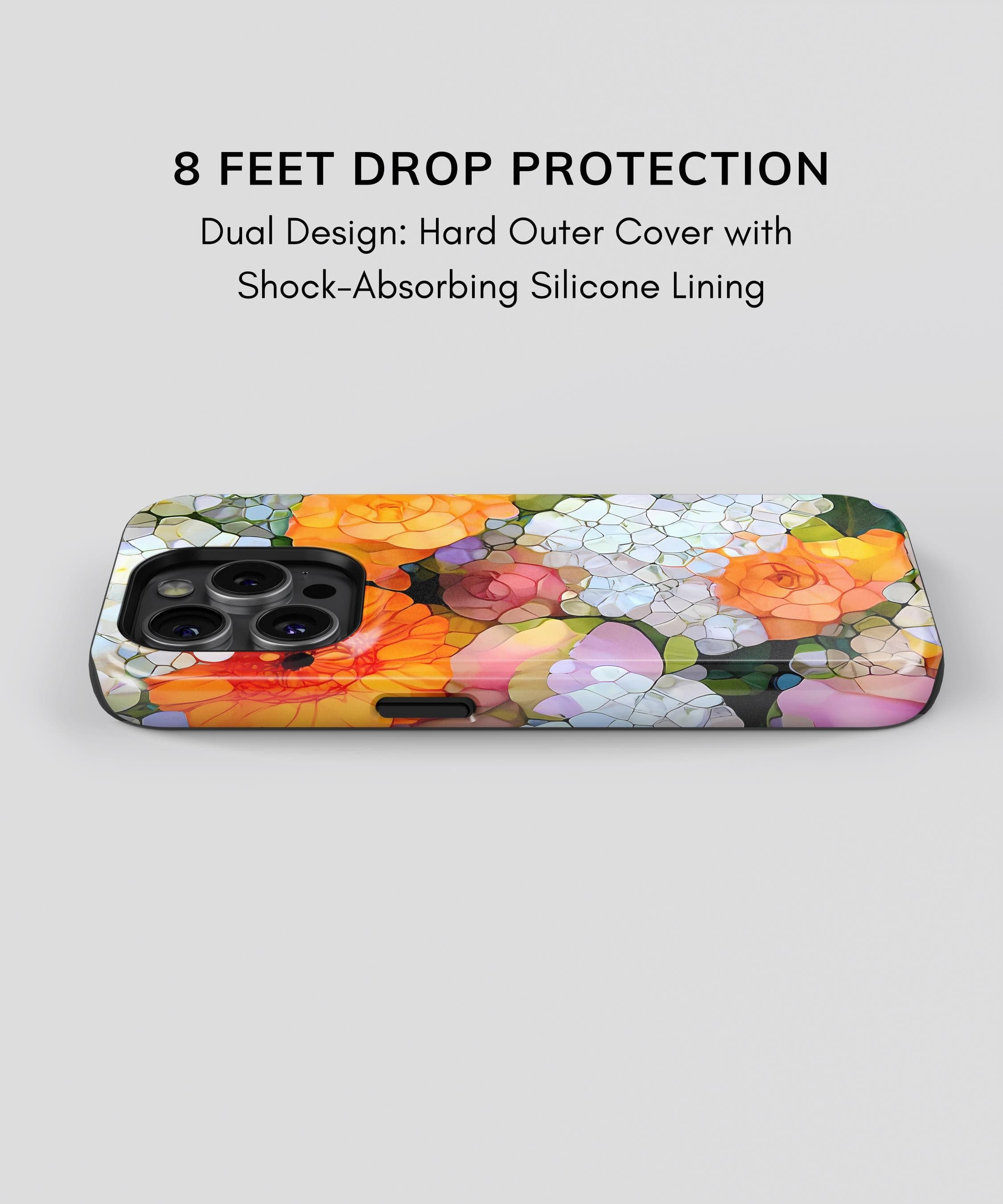 Colorful Phone Cases - Pretty Stone Art Flower iPhone Case