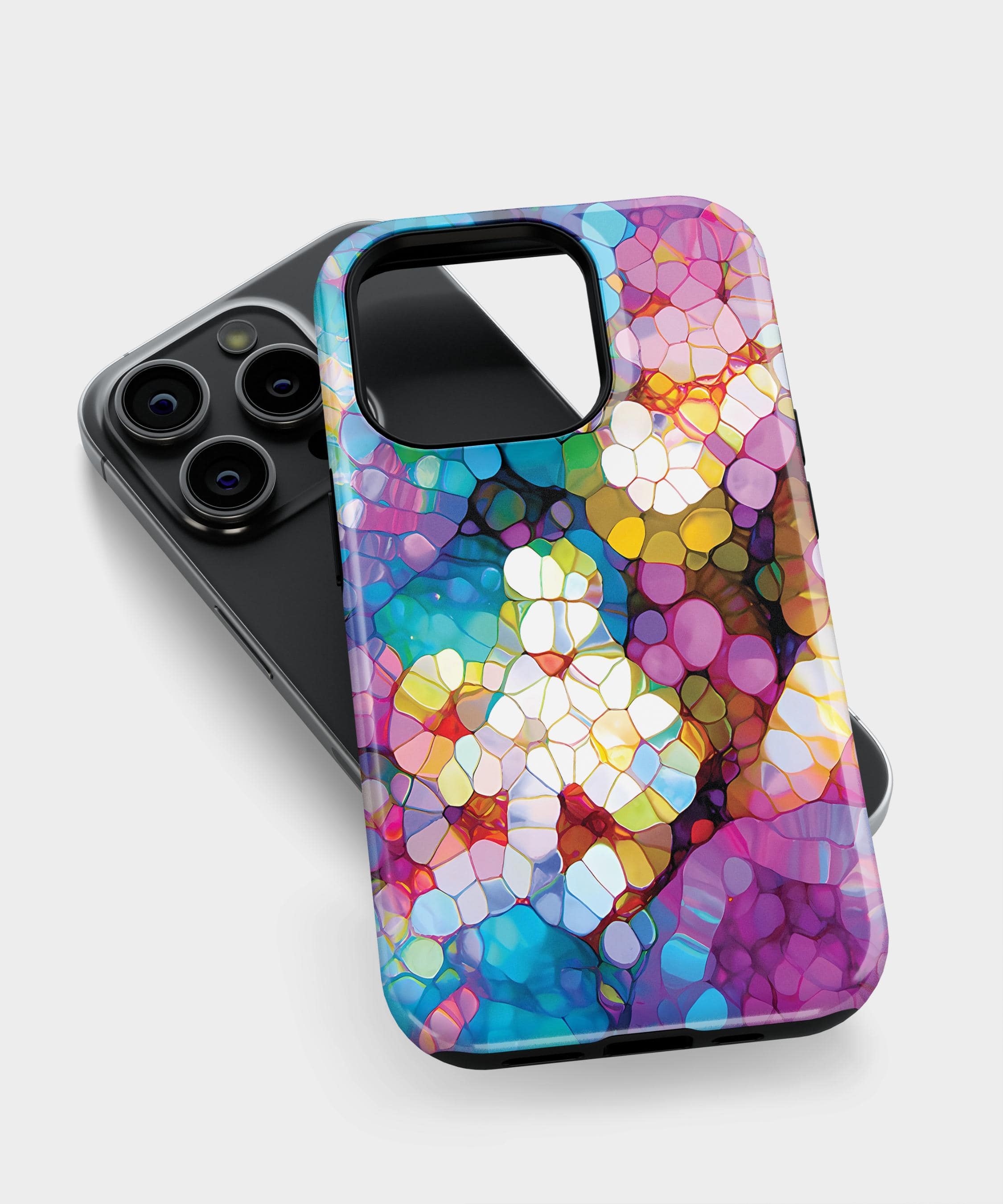 Purple Stone Art - iPhone Case