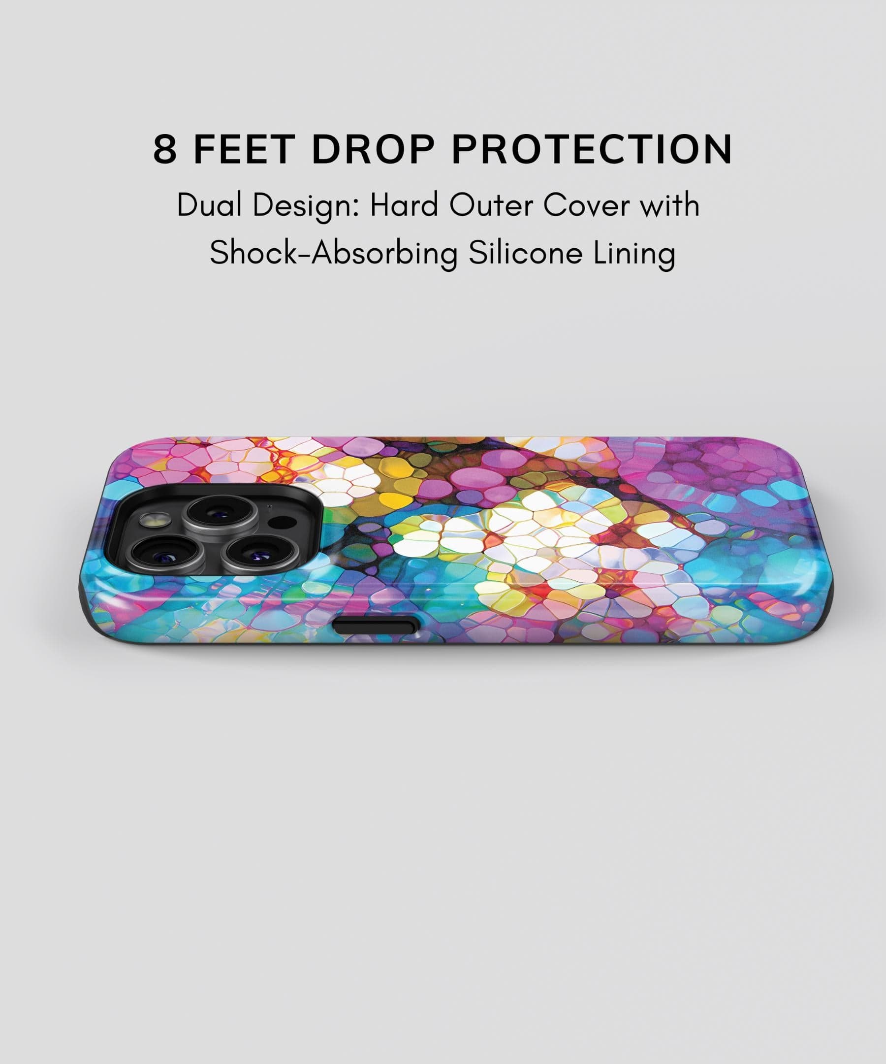 Purple Stone Art - iPhone Case