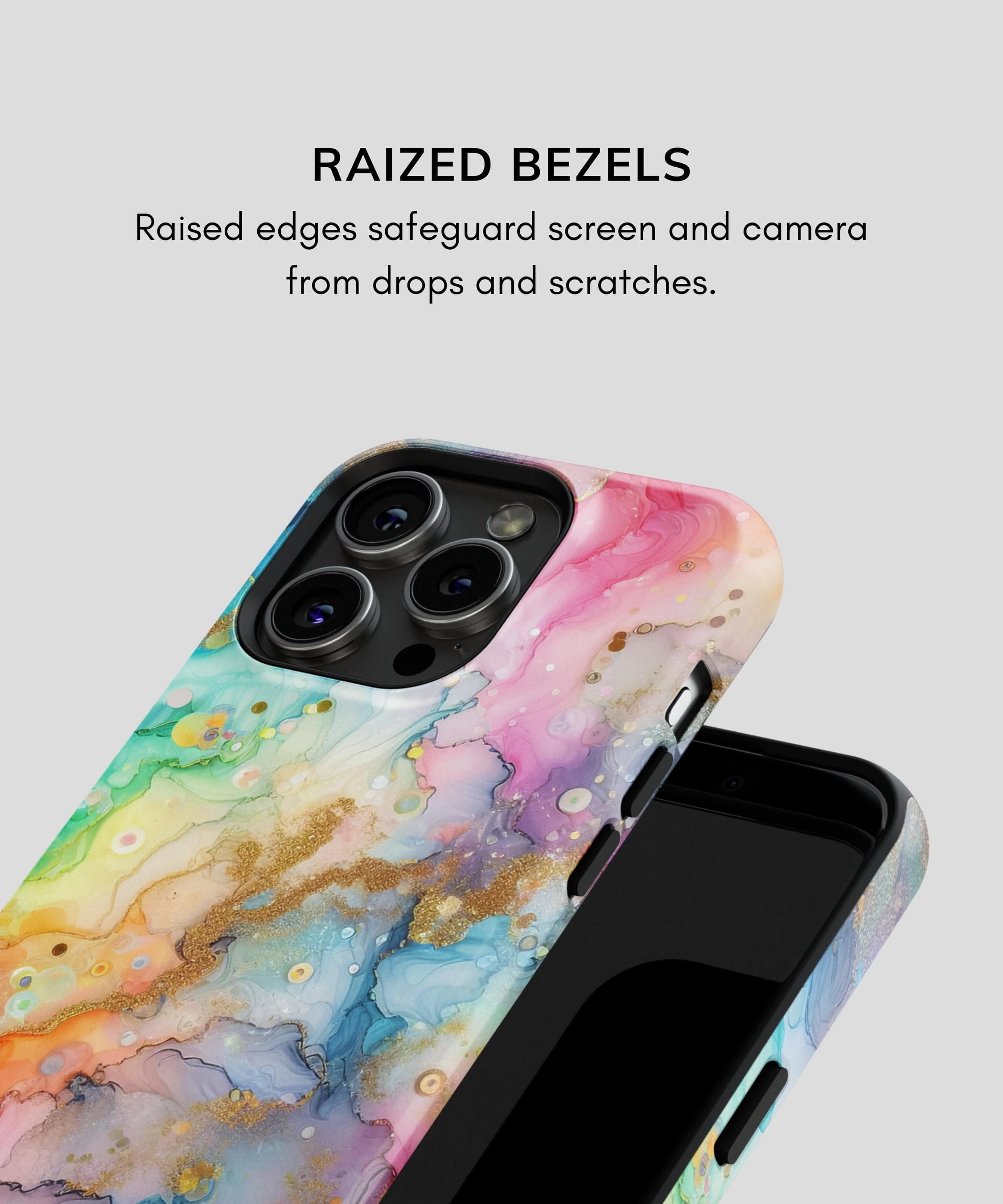 Rainbow Alcohol Ink iPhone Case