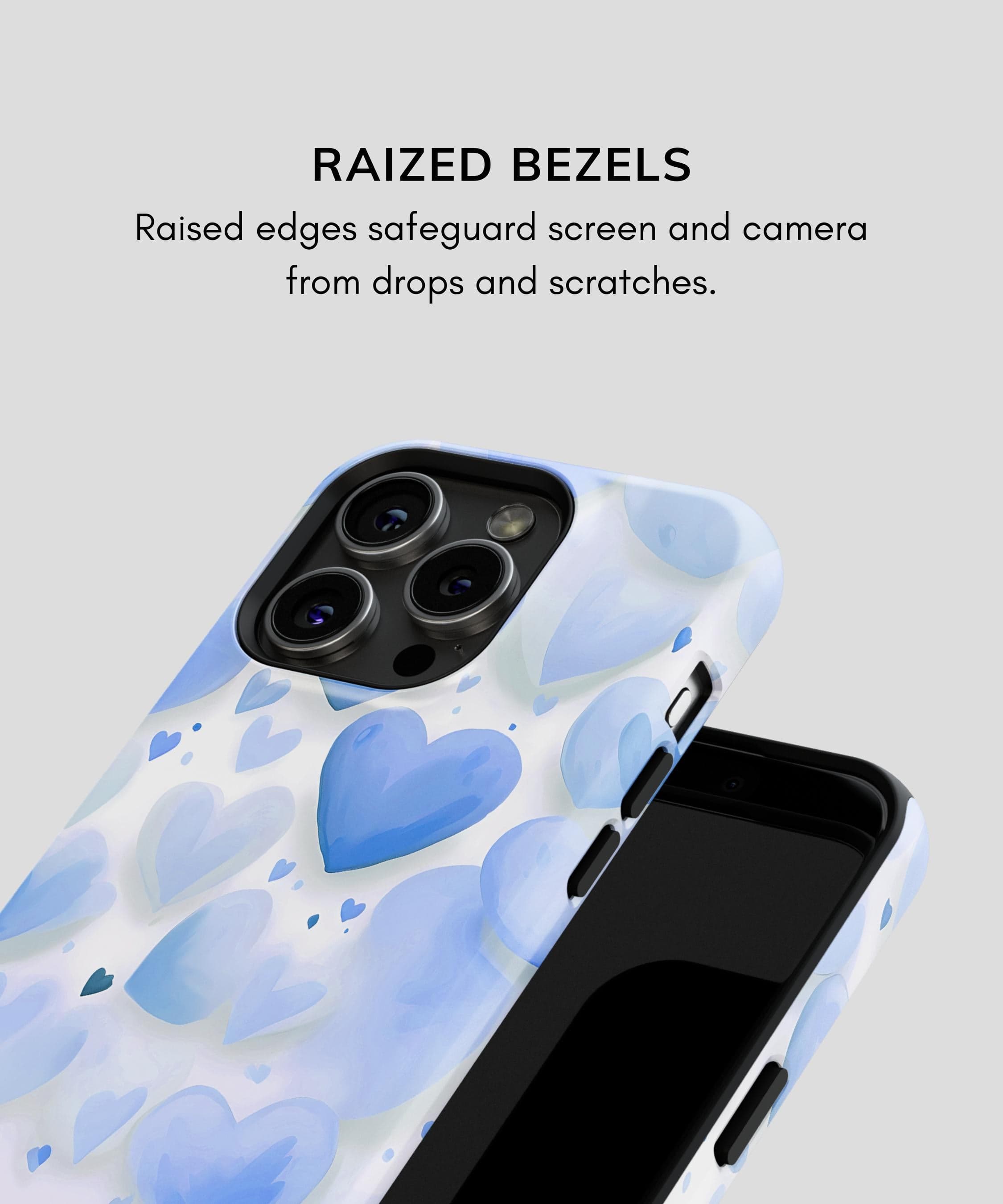Blue Love Heart iPhone Case