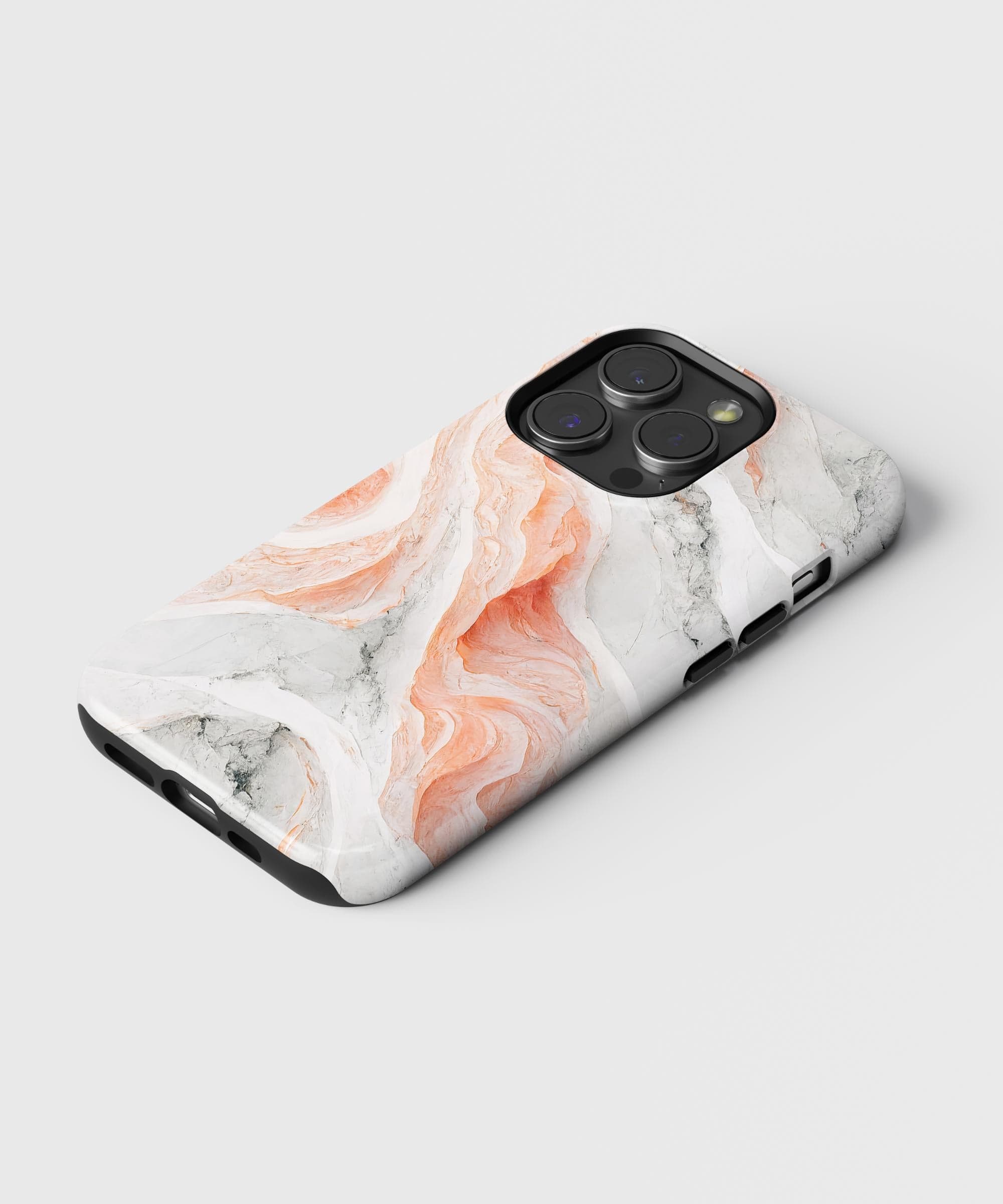 Orange Marble iPhone Case