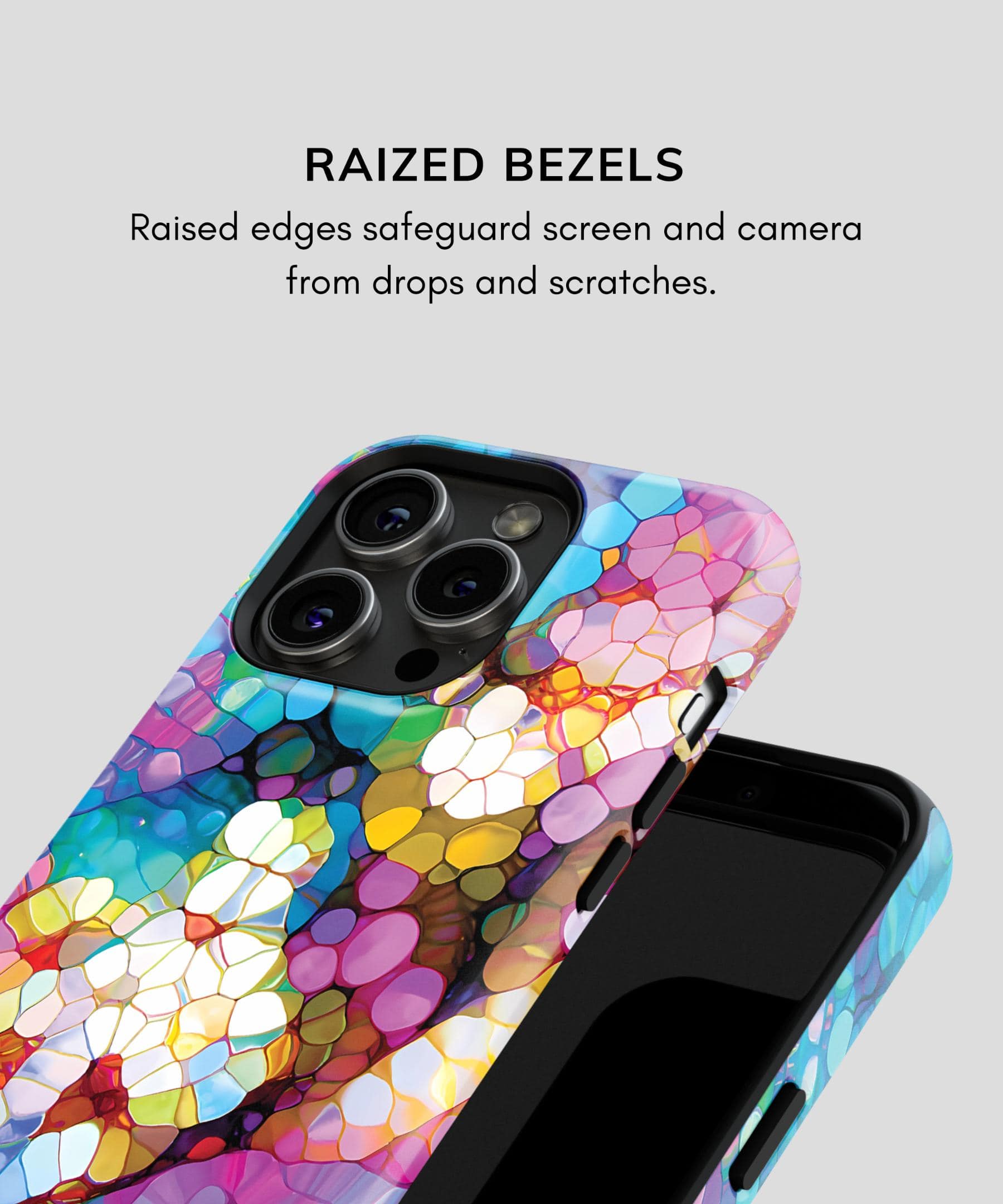 Purple Stone Art - iPhone Case